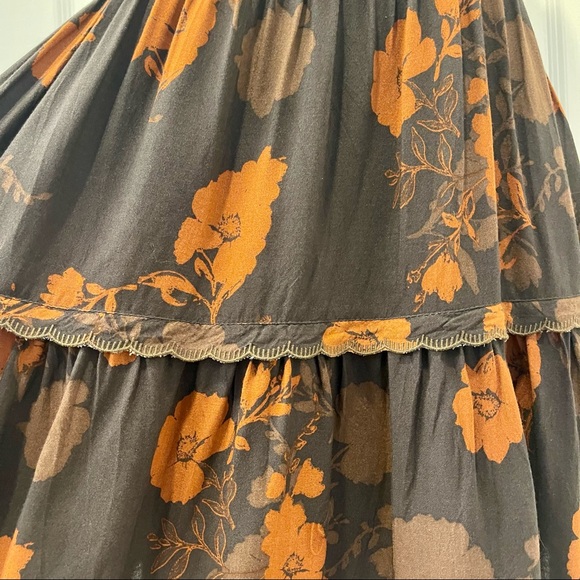 Urban Outfitters Floral Tiered Spaghetti Strap Mini Dress Size M - Picture 7 of 10